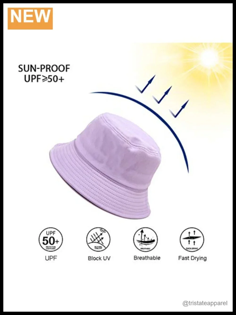 Women's Solid Cotton Bucket Hat UPF 50+ Summer Beach Sun Hat Packable